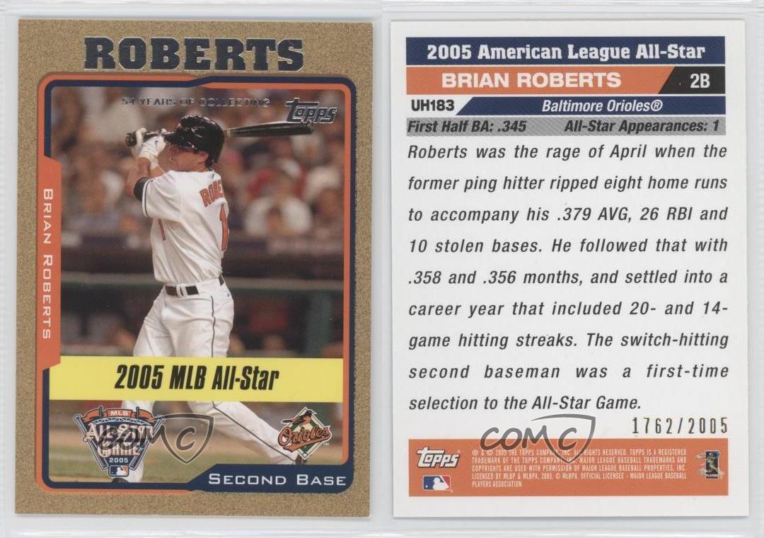 Brian Roberts 2005 MLB ALL-STAR Workout Jersey Card