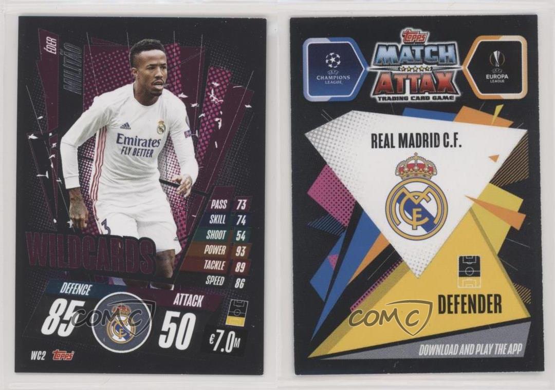 Topps Match Attax 101 Young Player of the Season YP2 Eder Militao 