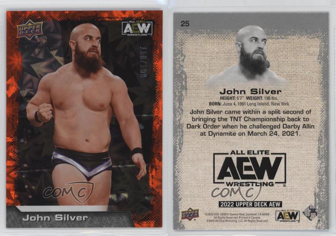 2022 Upper Deck AEW All Elite Wrestling Dynamite /299 John Silver #25