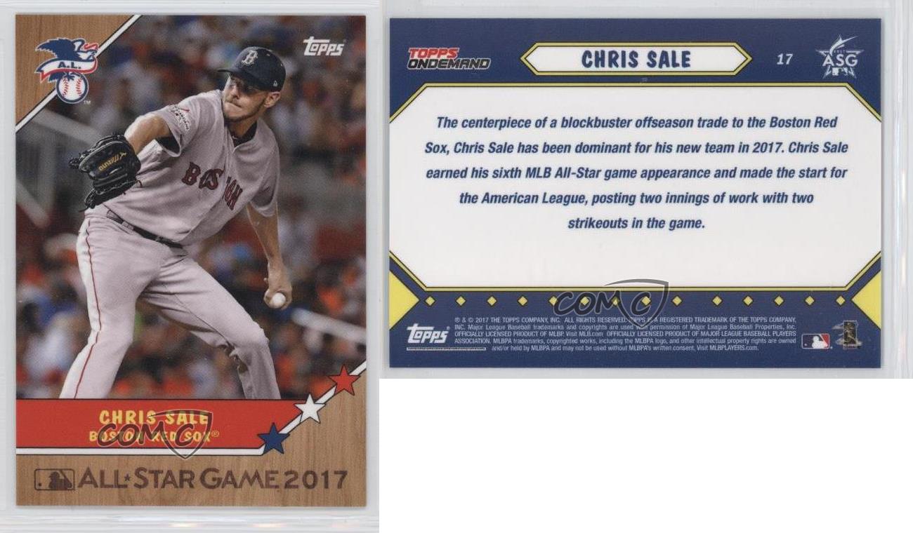 2017 On Demand MLB All-Star Game Homage to and#039;87 Topps Online Exclusive Chris Sale eBay