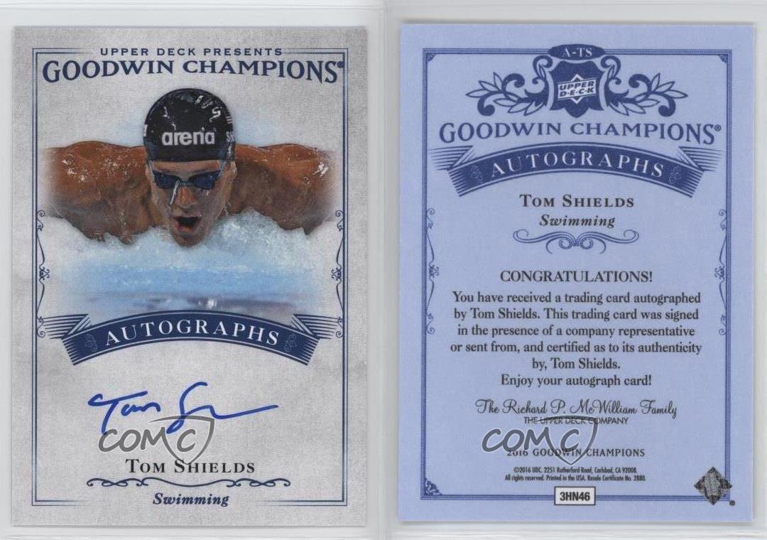 2016 Upper Deck Goodwin Champions Auto Tom Shields #A-TS Auto