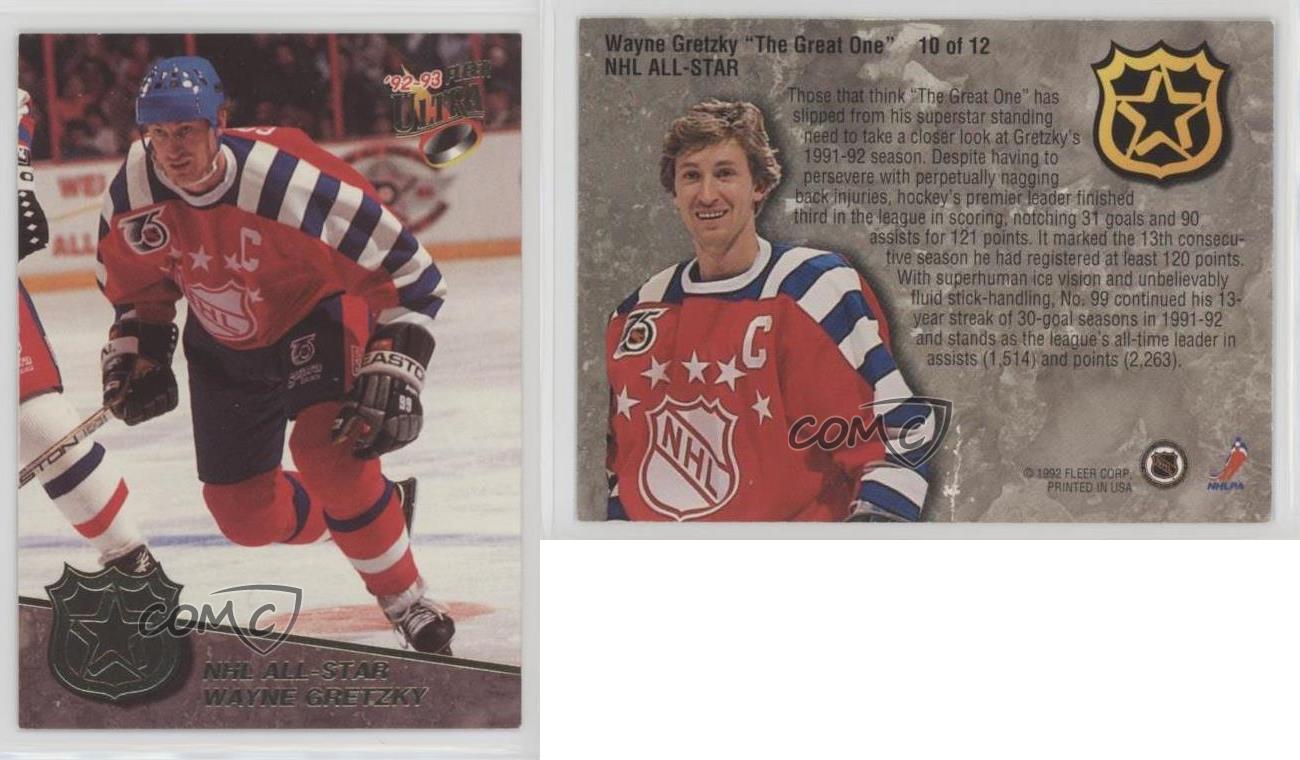 1992-93 Fleer Ultra NHL All-Star Wayne Gretzky #10 HOF