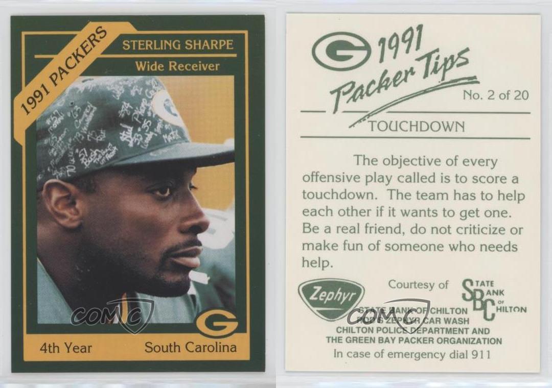 1991 Packer Police Set 20 cards Mint as purchased in 1991 Sterling Sharpe HOF 