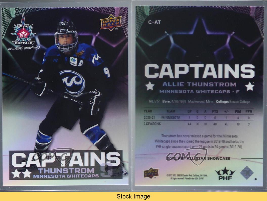 2022 Upper Deck PHF All-Star Showcase Captains Allie Thunstrom #C-AT