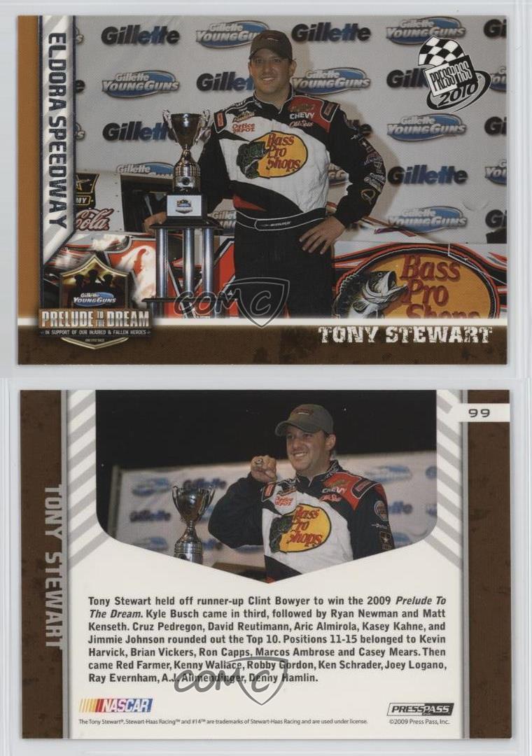 2010 Press Pass Prelude To The Dream Tony Stewart #99 HOF - Picture 5 of 5