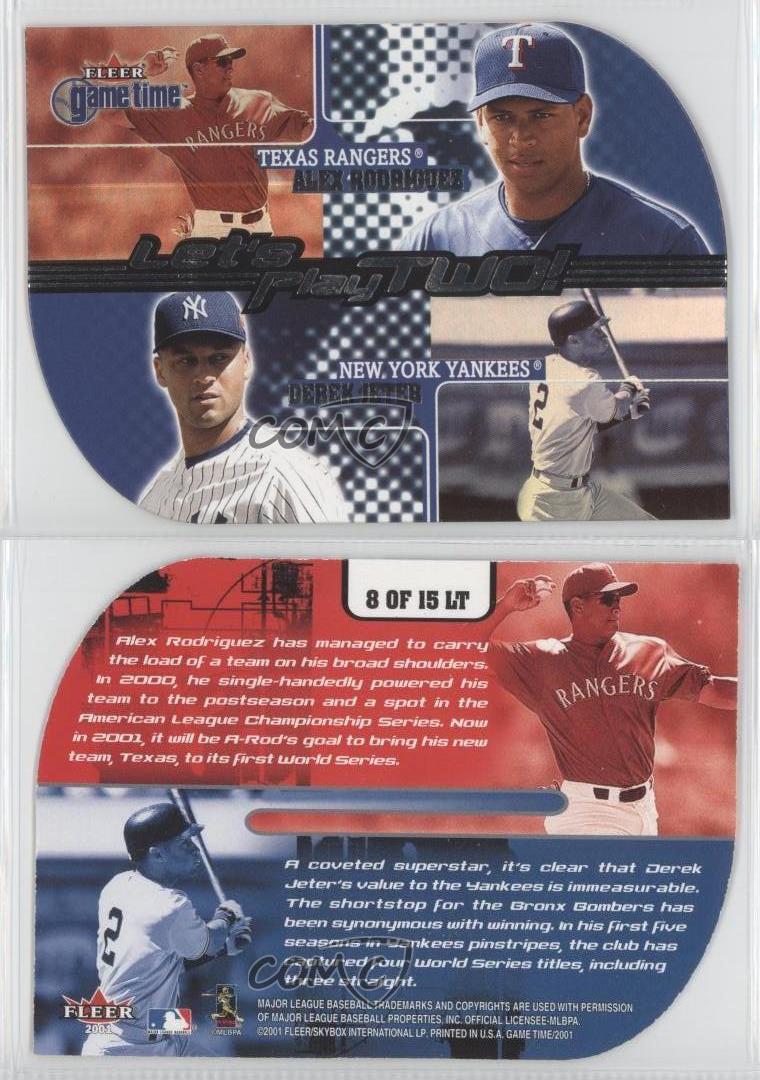 2001 Fleer Game Time Let/'s Play Dos #11LT Jeff Bagwell Craig Biggio tarjeta