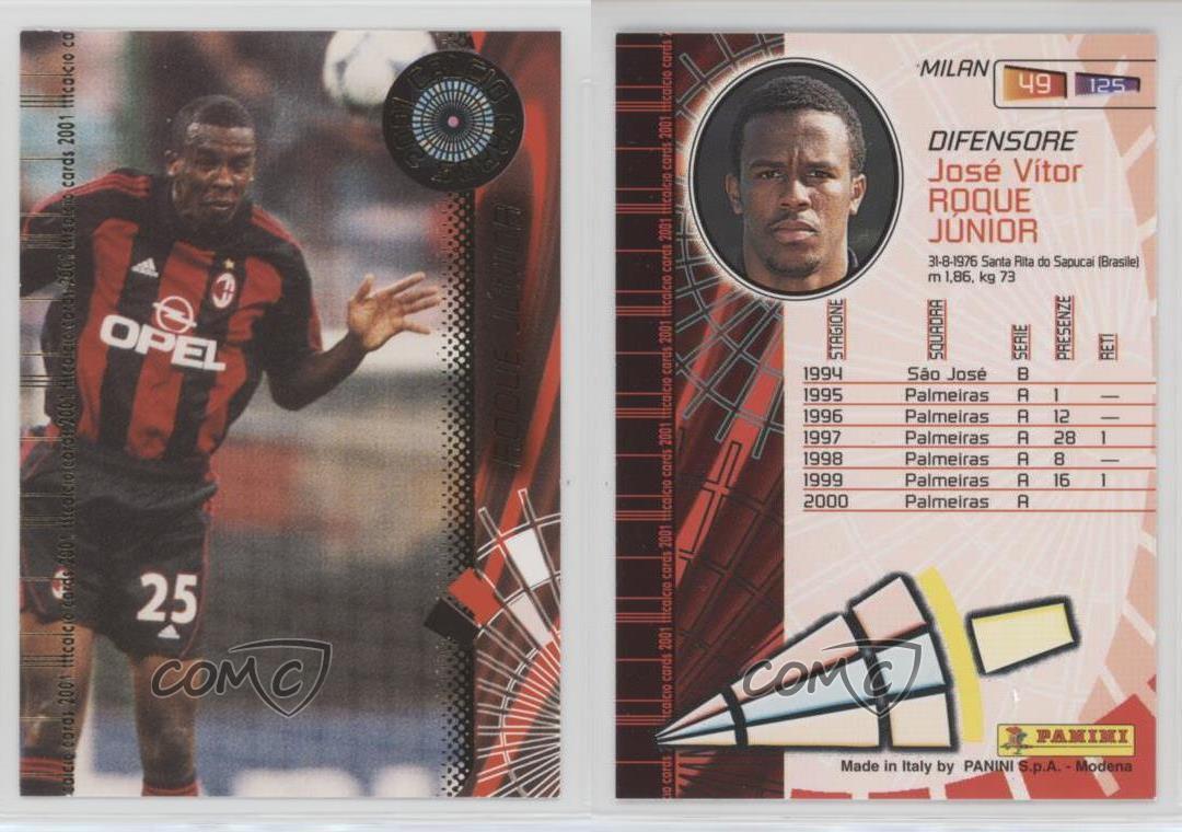 2001 Panini Calcio Roque Junior #49 Rookie RC