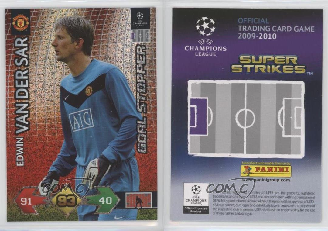 2009 Panini UEFA Champions League Super Strikes Goal Stopper Edwin van der  Sar | eBay