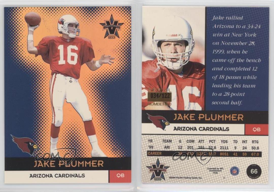 2000 Pacific Vanguard Gold /122 Jake Plummer #66