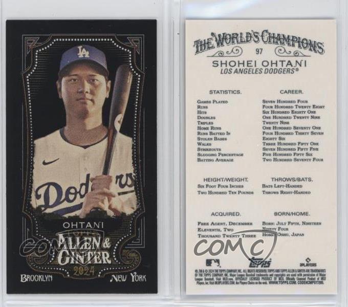 2024 Topps Allen & Ginter X Mini Shohei Ohtani #97 - Imagen 4 de 4