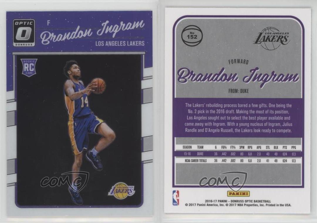 2016-17 Panini Donruss Optic Brandon Ingram #152 Rookie | eBay