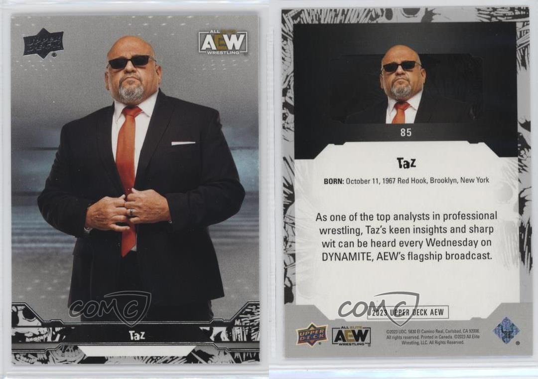 2023 Upper Deck AEW All Elite Wrestling Crew Taz #85