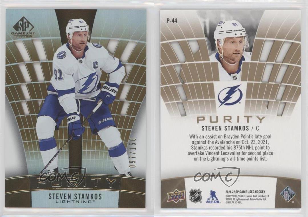 2021-22 Upper Deck SP Game Used Purity Gold /150 Steven Stamkos #P-44