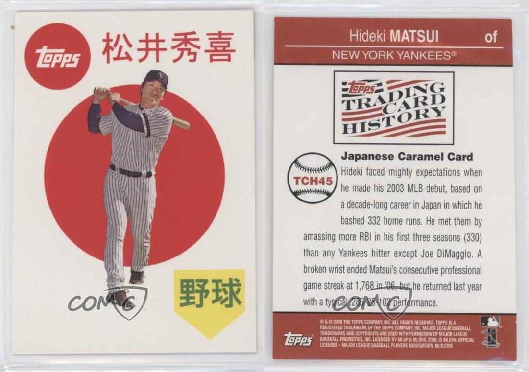 2008 Topps Trading Card History #TCH45 Hideki Matsui - NM-MT