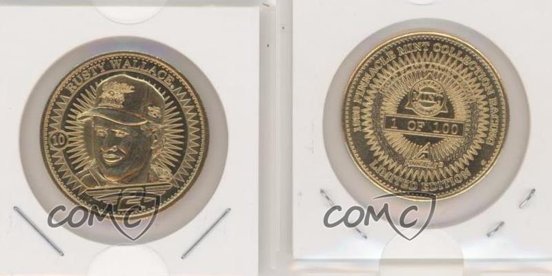 1998 Pinnacle Mint Coins Artist Proof Gold Plate /100 Rusty Wallace #10 HOF - Picture 3 of 3