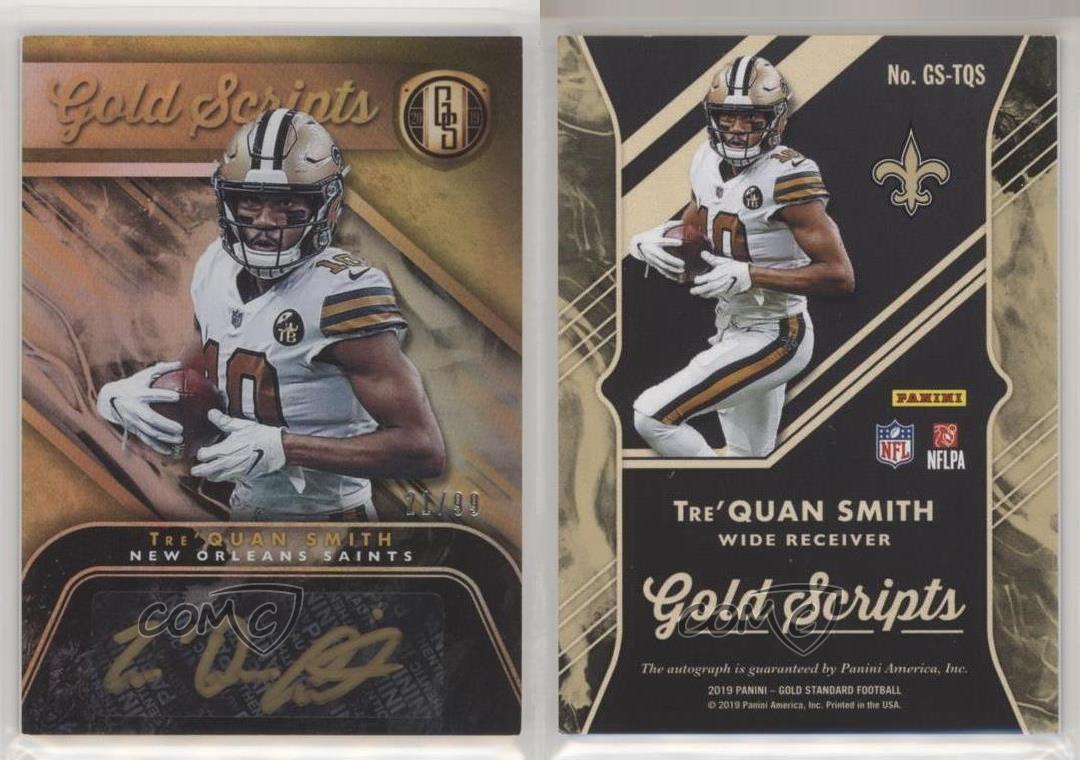 2019 Panini Gold Standard Gold Scripts /99 Tre'Quan Smith #GS-TQS Auto