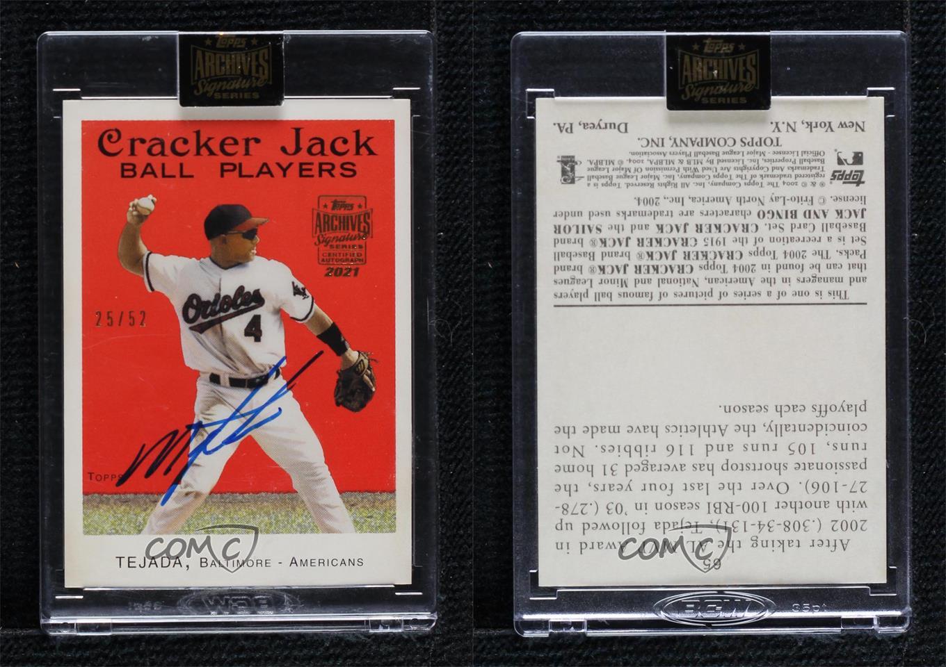 2021 Topps Archives Signature Series Miguel Tejada #04TCJ-65 Auto /52 Buyback