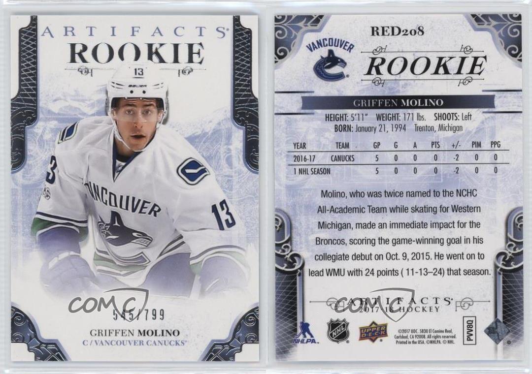 2017-18 Upper Deck Artifacts Rookie Redemptions /799 Griffen