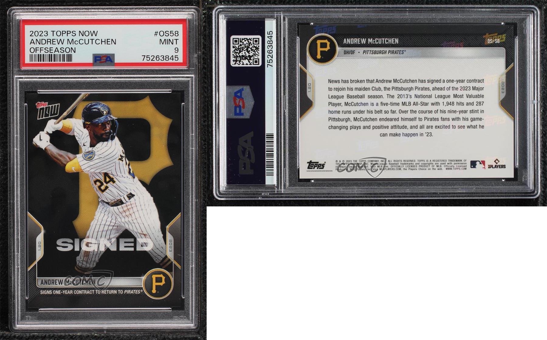 Andrew McCutchen - 2022 MLB TOPPS NOW® Card OS58 - PR: 464