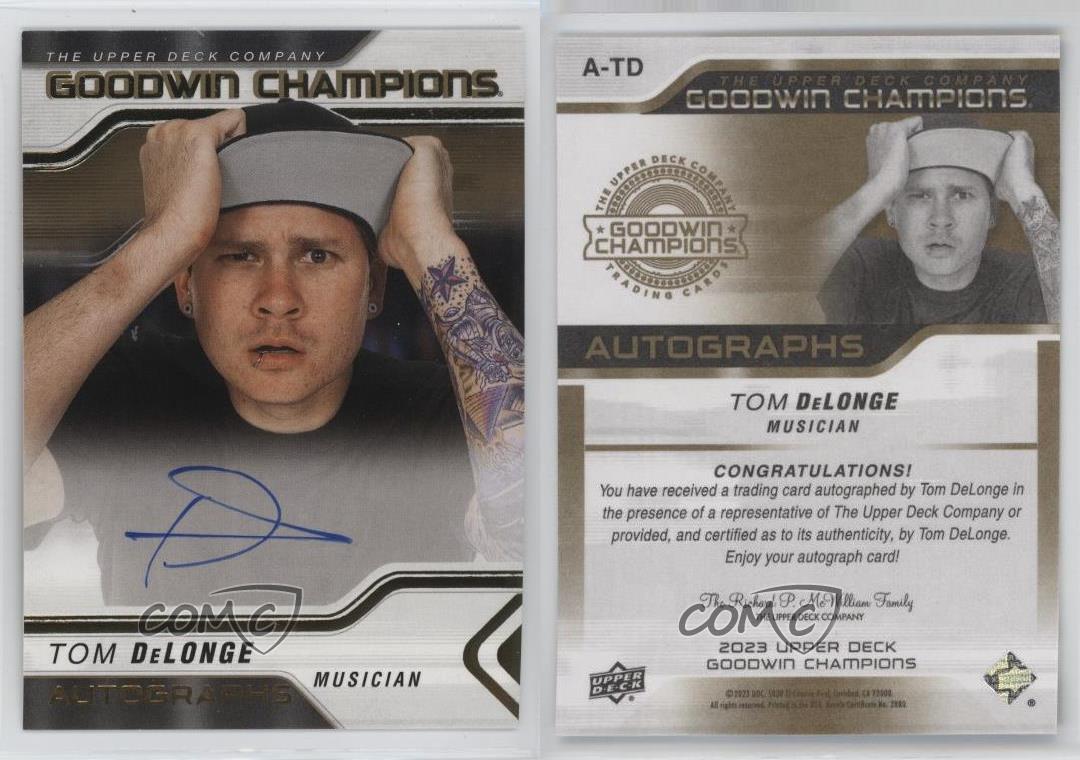 2024 Goodwin Champions 2023 Update Upper Deck Tom DeLonge #A-TD Auto