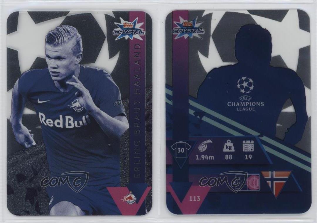 2019-20 Topps Crystal UCL Erling Haaland #113 Rookie RC