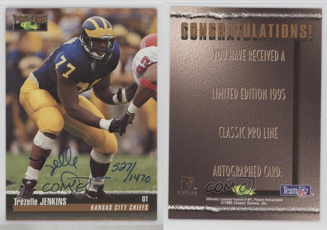 1995 Classic Pro Line Auto /1470 Trezelle Jenkins Rookie Auto RC