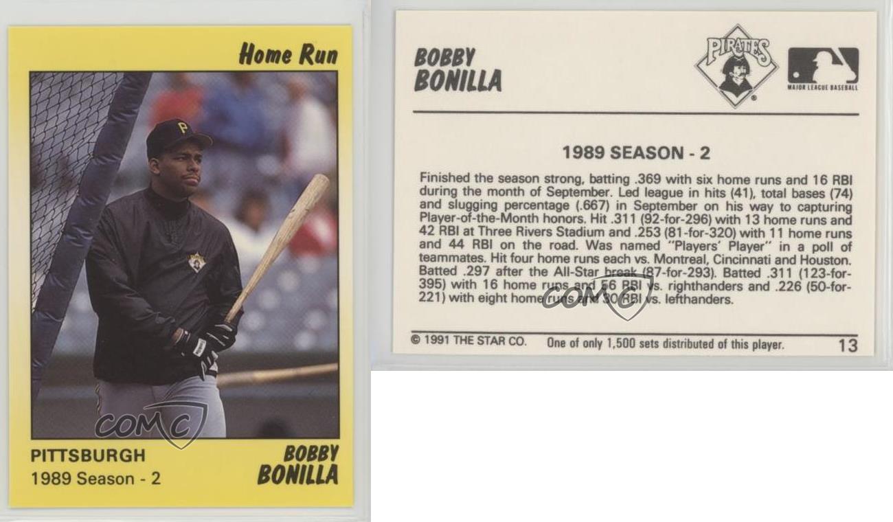 1991 Star Home Run /1500 Bobby Bonilla #17