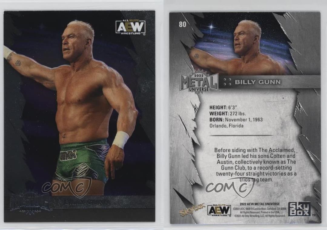 2022 Skybox Metal Universe AEW All Elite Wrestling Billy Gunn #80