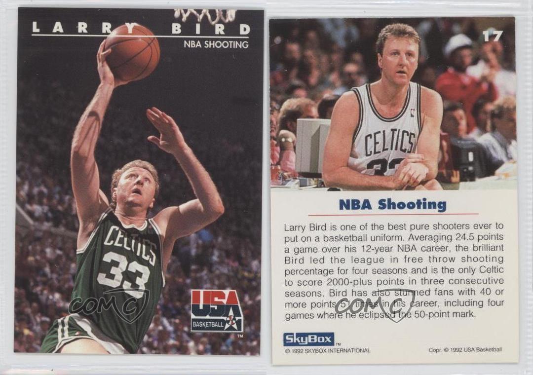 1992-93 Skybox USA #17 Larry Bird Boston Celtics ...