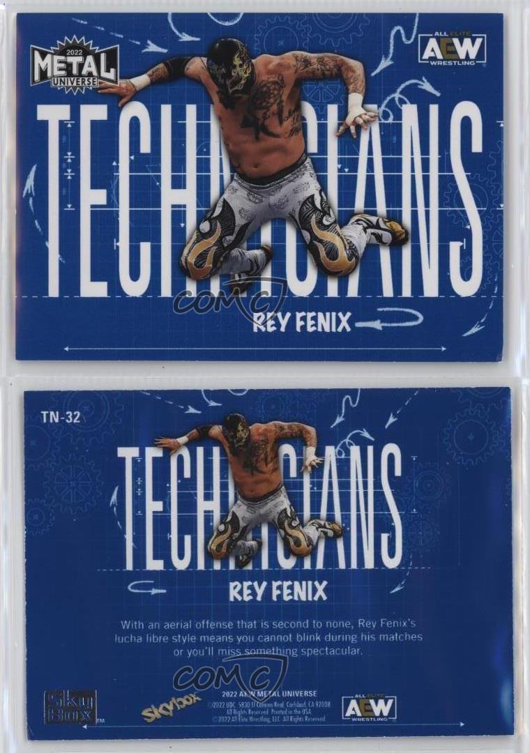 2022 Skybox Metal Universe AEW All Elite Wrestling Technicians Rey Fenix #TN-32