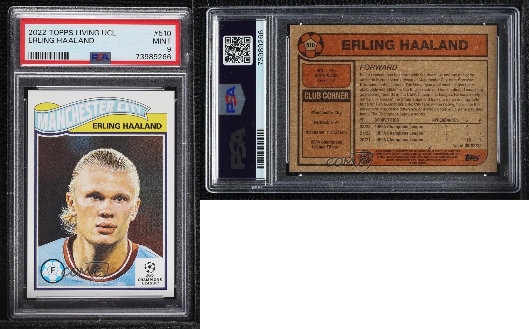 2023 Topps UCL Living Set - #510 Erling Haaland