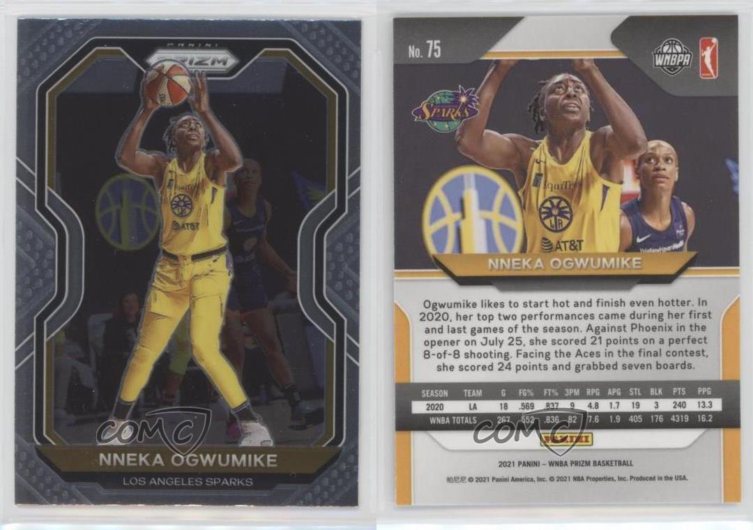  2021 Panini Prizm WNBA #75 Nneka Ogwumike Los Angeles