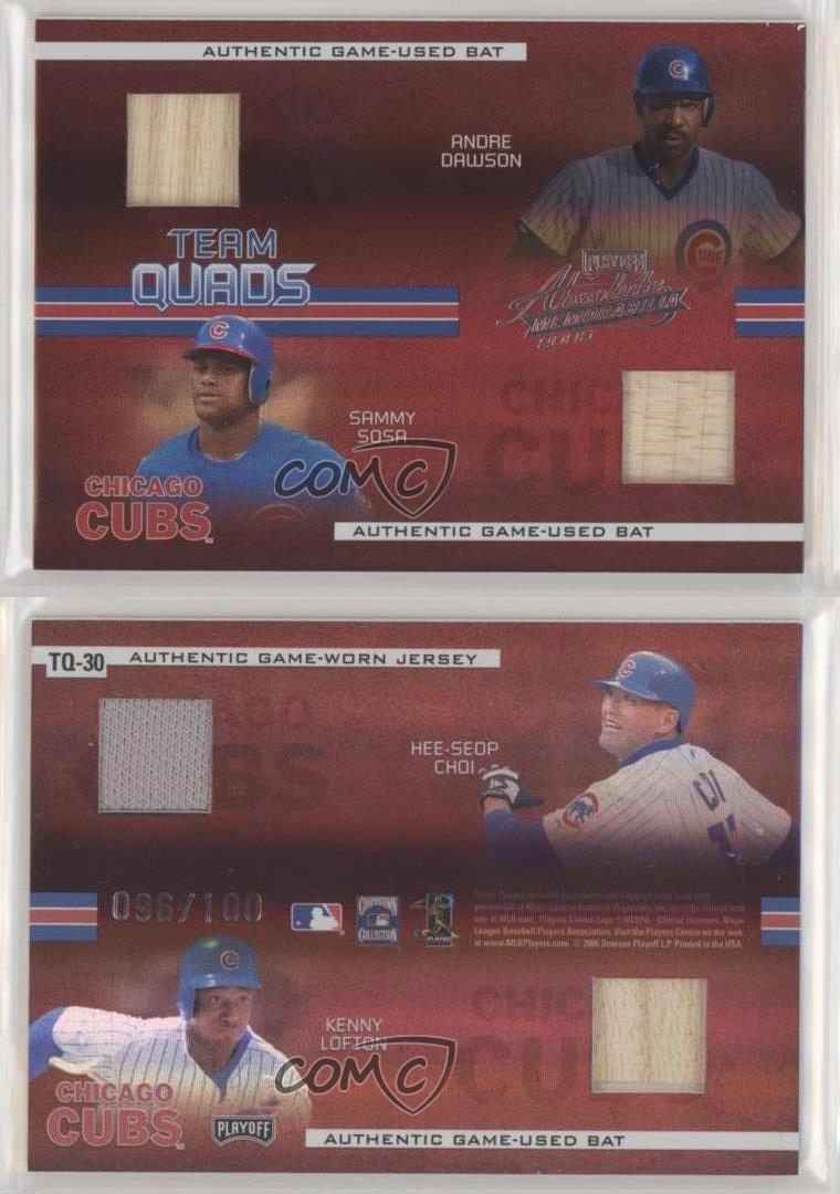 2005 Playoff Absolute Memorabilia Spectrum Single Materials Andre Dawson HOF - Picture 3 of 3