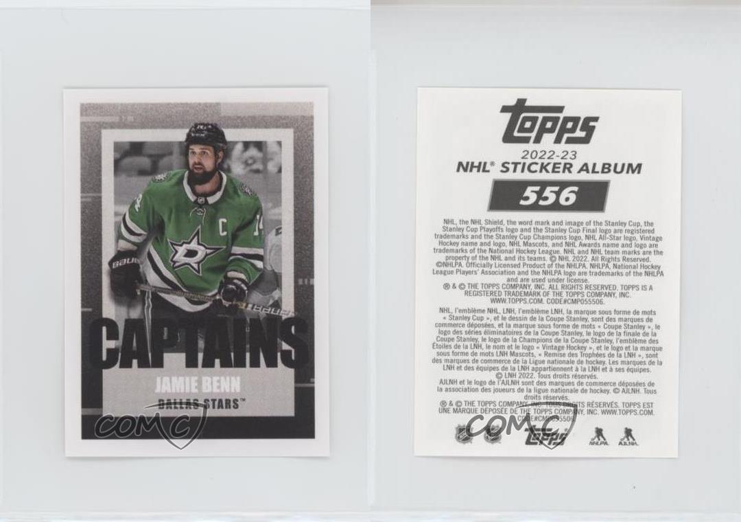 2022-23 NHL Stickers #556 Jamie Benn - Dallas Stars