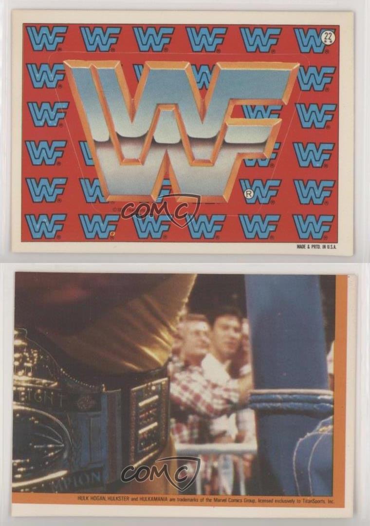 1987 Topps WWF Stickers WWF Logo #22 - Picture 4 of 7