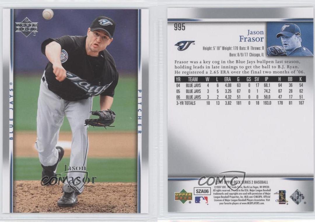 2007 Upper Deck Jason Frasor #995 - Picture 3 of 4