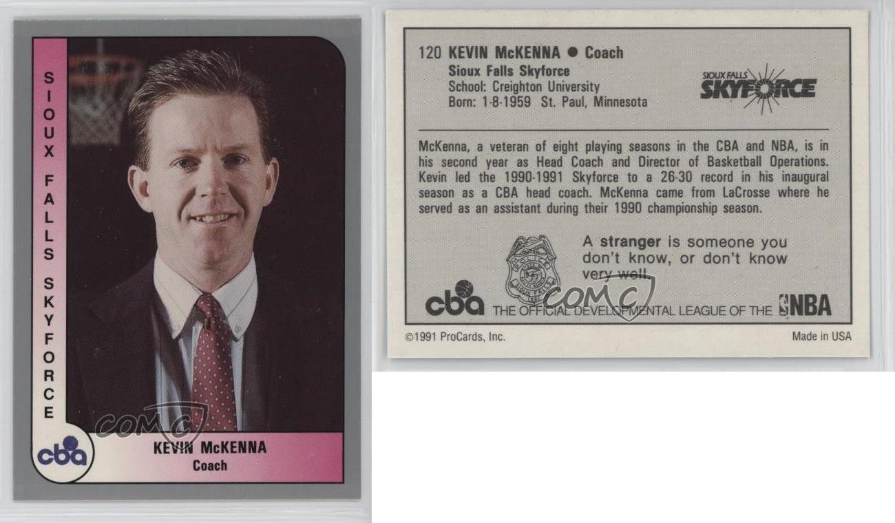 1991-92 ProCards CBA Kevin McKenna #120 - Picture 3 of 3