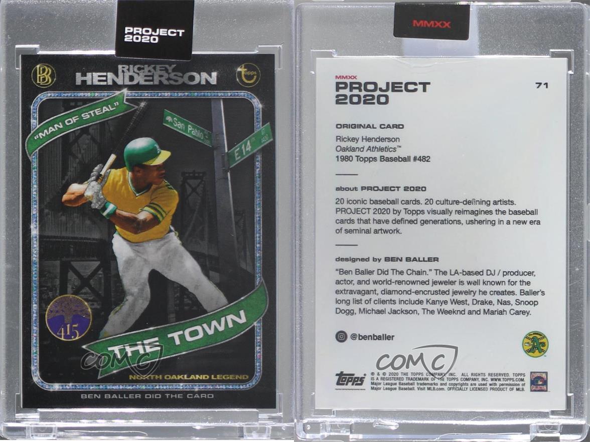 完成品 トレーディングカード Topps PROJECT 2020 Card 71 - 1980 Rickey Henderson by Ben Baller- IN HAND Project 2020カード71 Rickeyヘンダーソンby ben baller 手で diocesisdesanjosedemayo.org
