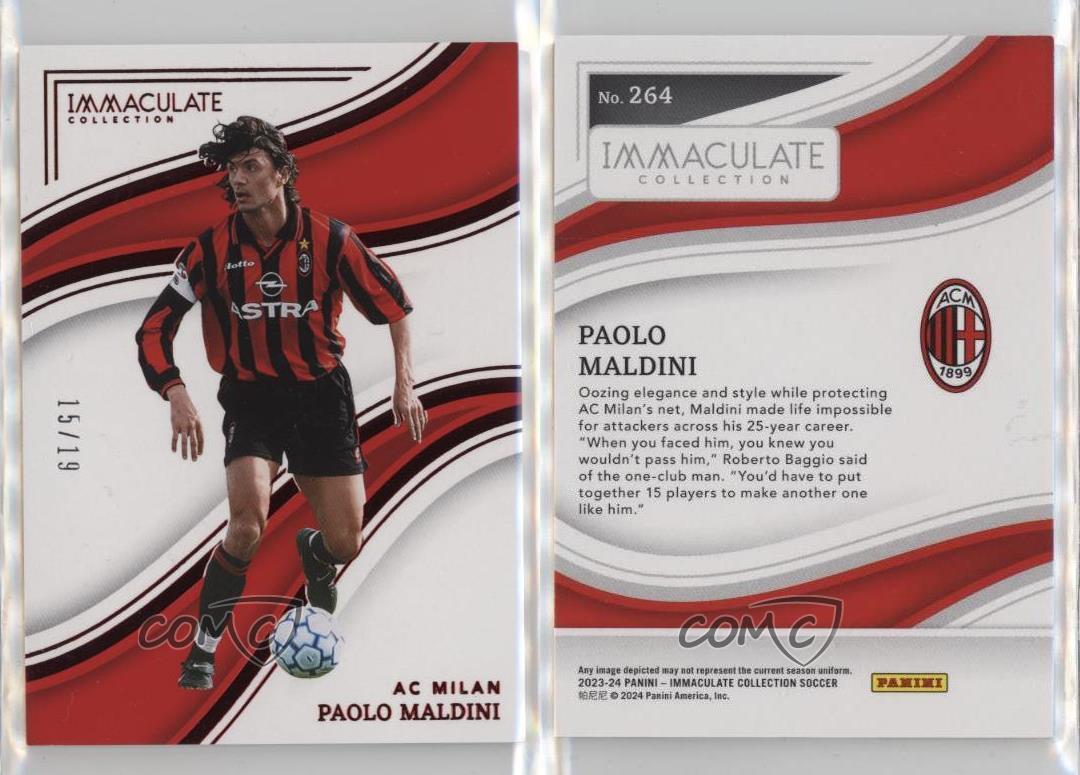 Rubí Inmaculado Panini 2023-24/19 Paolo Maldini #264 - Imagen 3 de 3