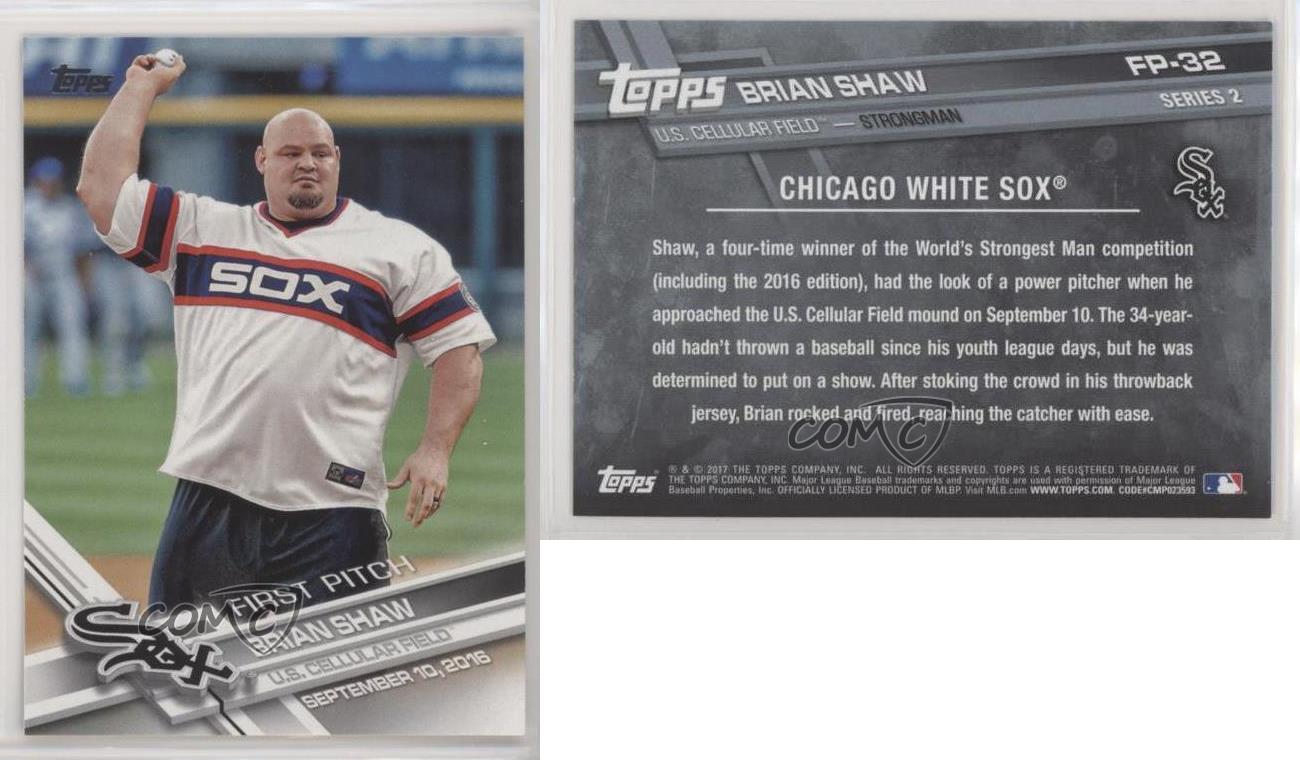 2017 Topps Series 2 First Pitch Fp 32 Brian Shaw Chicago White Sox Baseball Card Trading Cards Fan Shop Newsmada Com