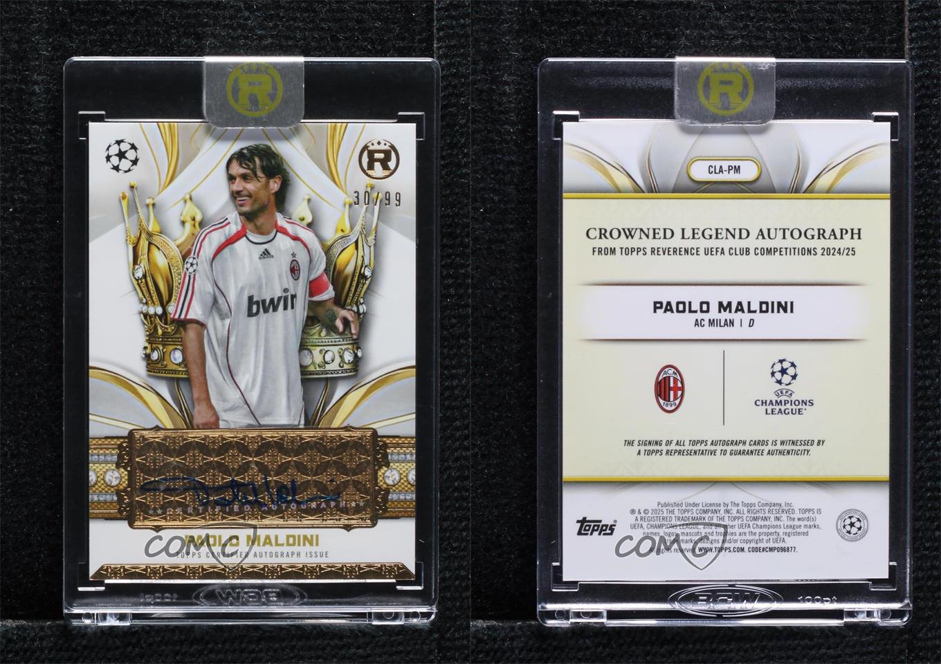 topps Champions League マルディーニ　サイン topps Champions League マルディーニ サイン 2016 Topps UEFA