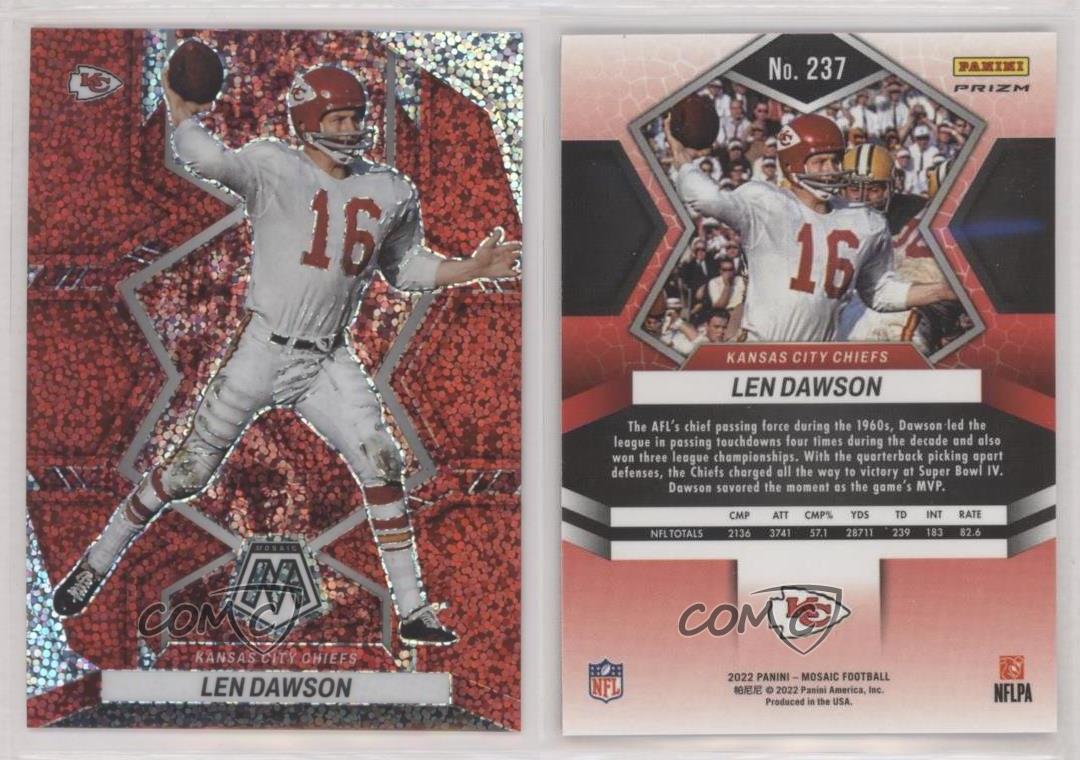 2022 Panini Mosaic Football #237 Len Dawson Kansas City Chiefs