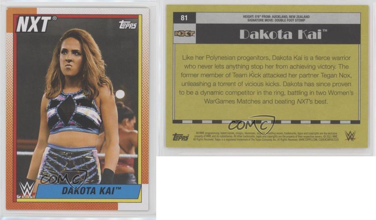 2021 Topps Heritage WWE Dakota Kai #81 | eBay