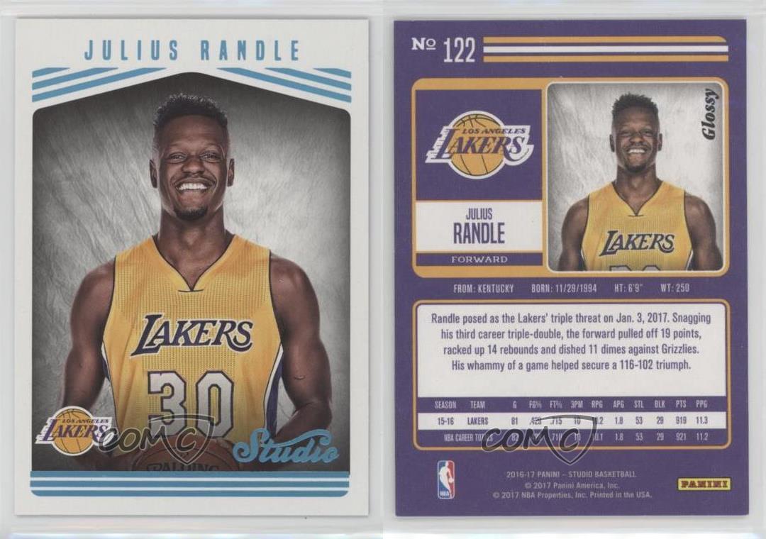 2016-17 Panini Studio Studio Edition Glossy Julius Randle #122