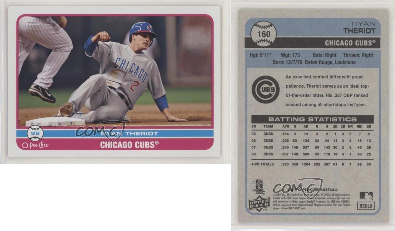 160 Ryan Theriot Chicago Cubs 2009 O-PEE-CHEE Baseball Card FAV –  GwynnSportscards