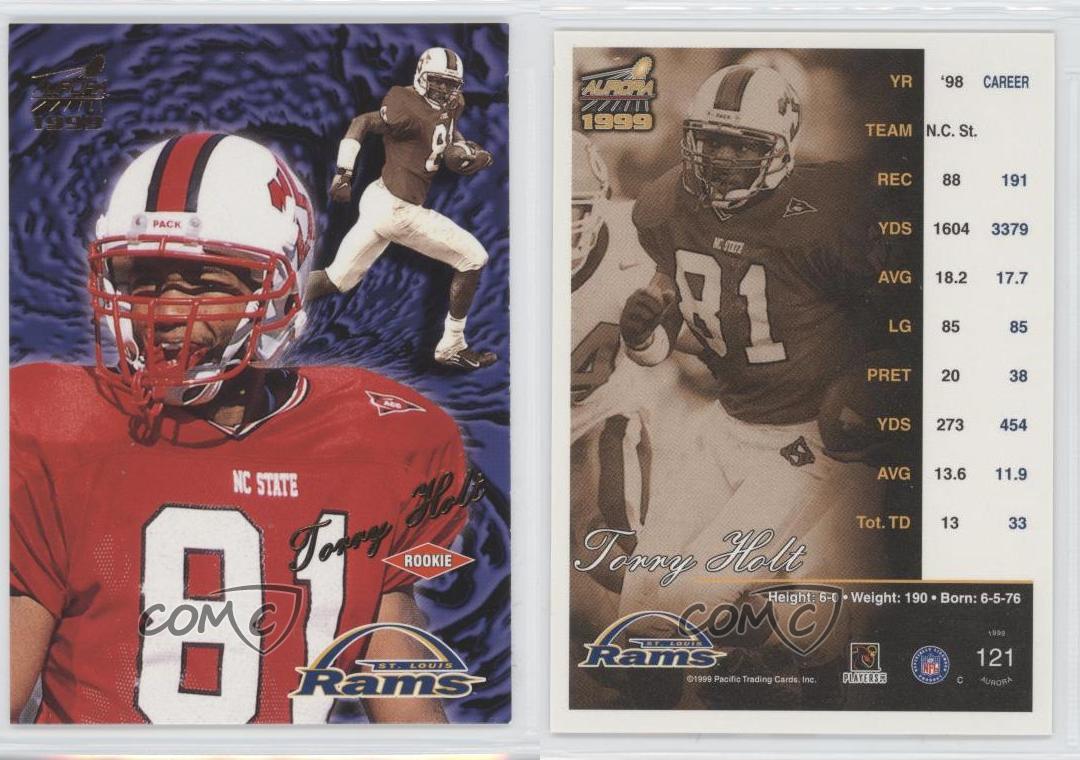 1999 Pacific Aurora Torry Holt #121 Rookie RC - Bild 4 von 4