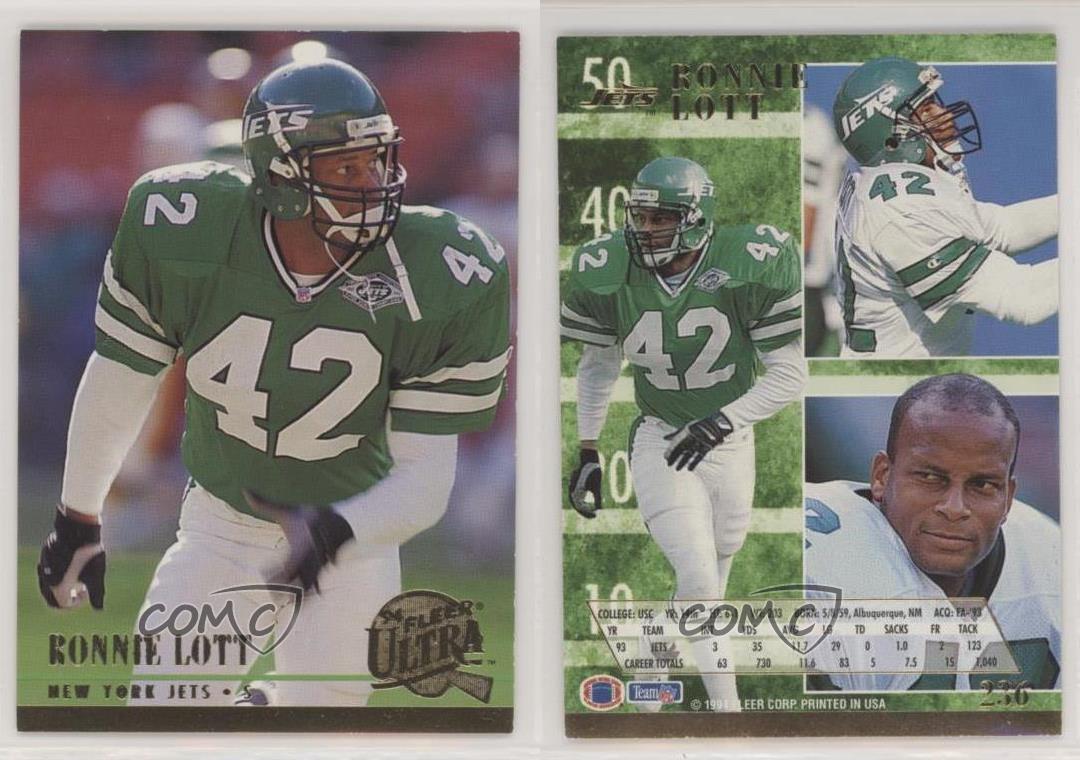 1994 Ultra Football Card #236 Ronnie Lott New York Jets