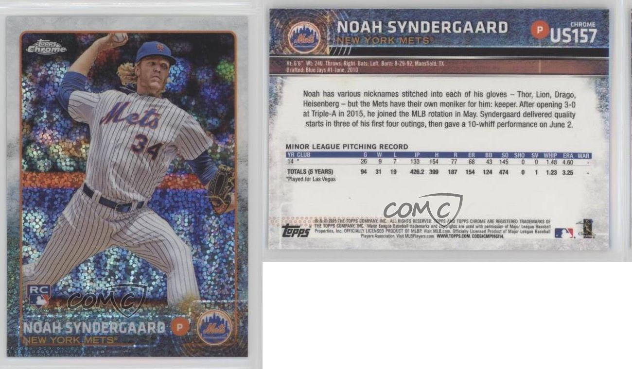 2015 Topps Chrome Update Mega Box Noah Syndergaard #US157 Rookie RC - Bild 6 von 7