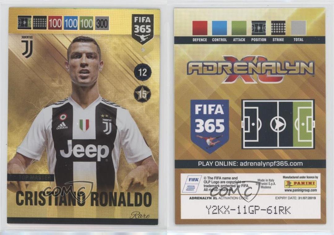 2018-19 Panini Adrenalyn XL Fifa 365 Top Master Cristiano Ronaldo #9 | eBay