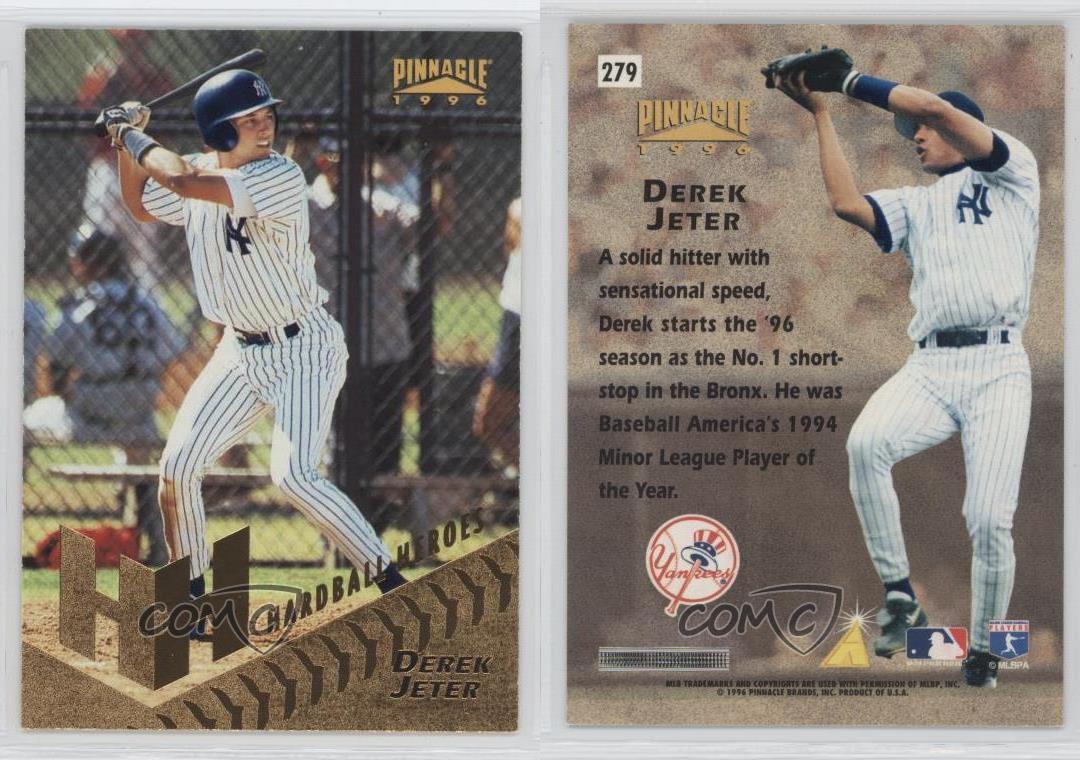 1996 Pinnacle 279 Derek Jeter New York Yankees Baseball Card eBay